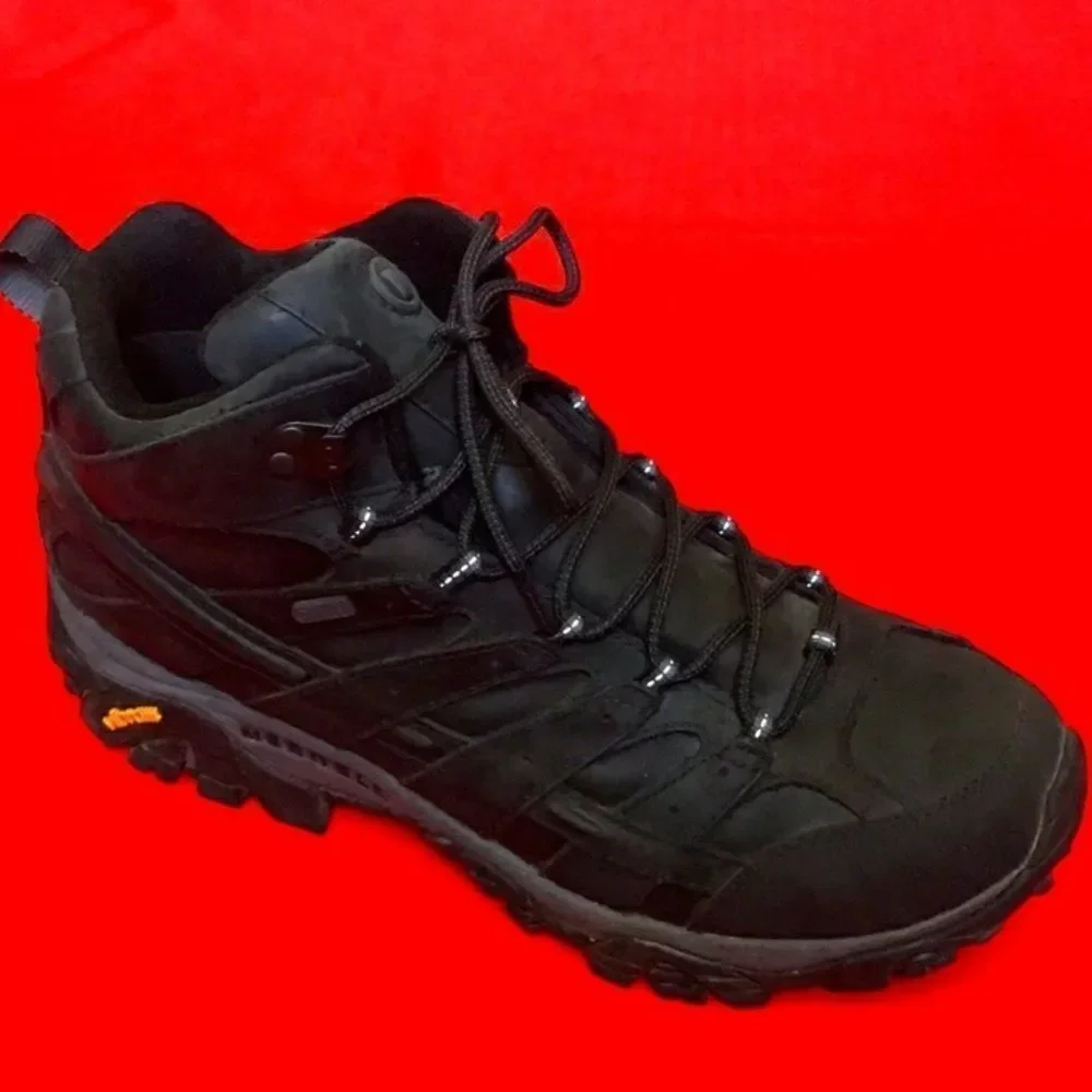 Merrell Moab 3 Hiking Boots Men's All-Black Athletic Shoes Size 12 USA #J99739